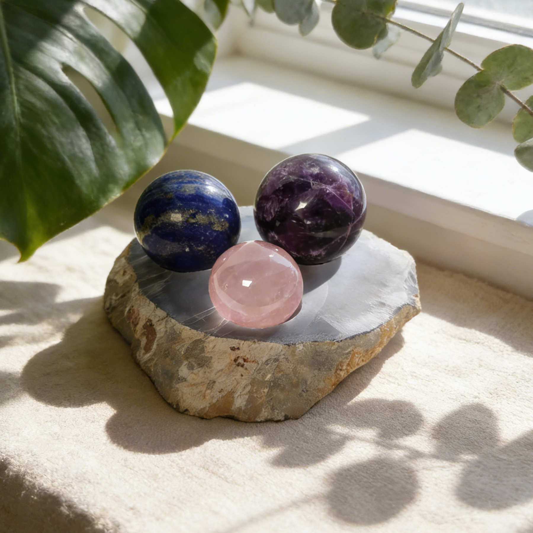 Crystal Sphere – Natural Polished Gemstone Ball — view 1