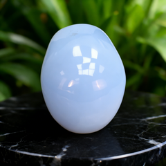 3 Inch Blue Chalcedony Crystal Skull — view 5