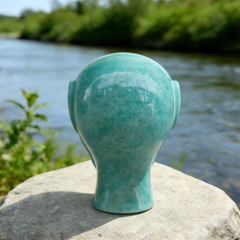 3 Inch Amazonite Alien Crystal Skull — view 5