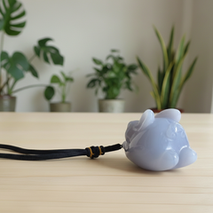 Blue Chalcedony Rabbit Fidget – Stress Relief — view 6