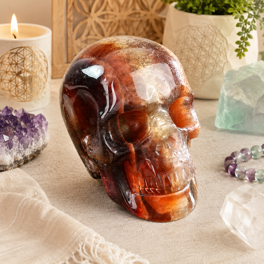 Crâne en Fluorite de 3 pouces