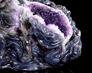 Amethyst Dragon Realm Geode