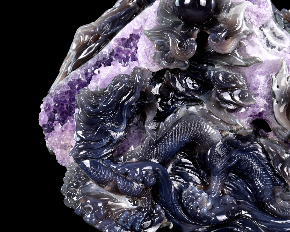 Amethyst Dragon Realm Geode