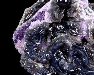 Amethyst Dragon Realm Geode