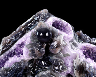 Amethyst Dragon Realm Geode