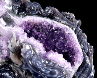 Amethyst Dragon Realm Geode