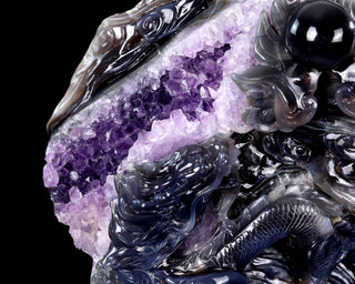 Amethyst Dragon Realm Geode