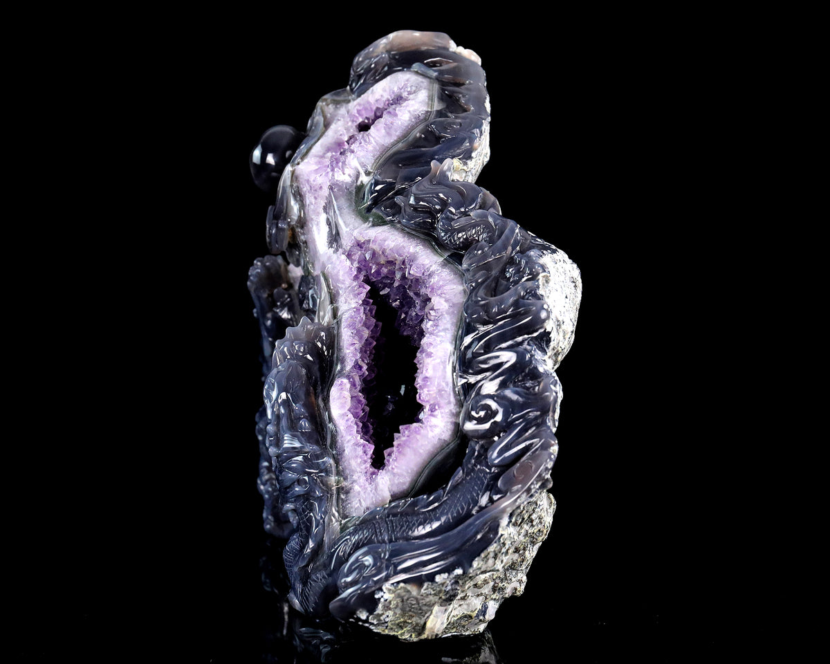 Amethyst Dragon Realm Geode