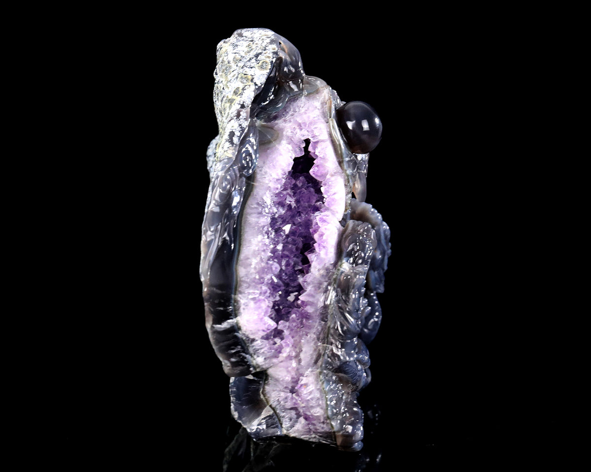 Amethyst Dragon Realm Geode