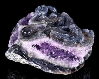 Amethyst Dragon Realm Geode