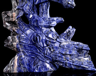 Sodalite Horse Head & Tree Stump