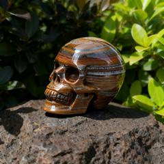 3 Inch Tiger Iron Crystal Skull — view 7