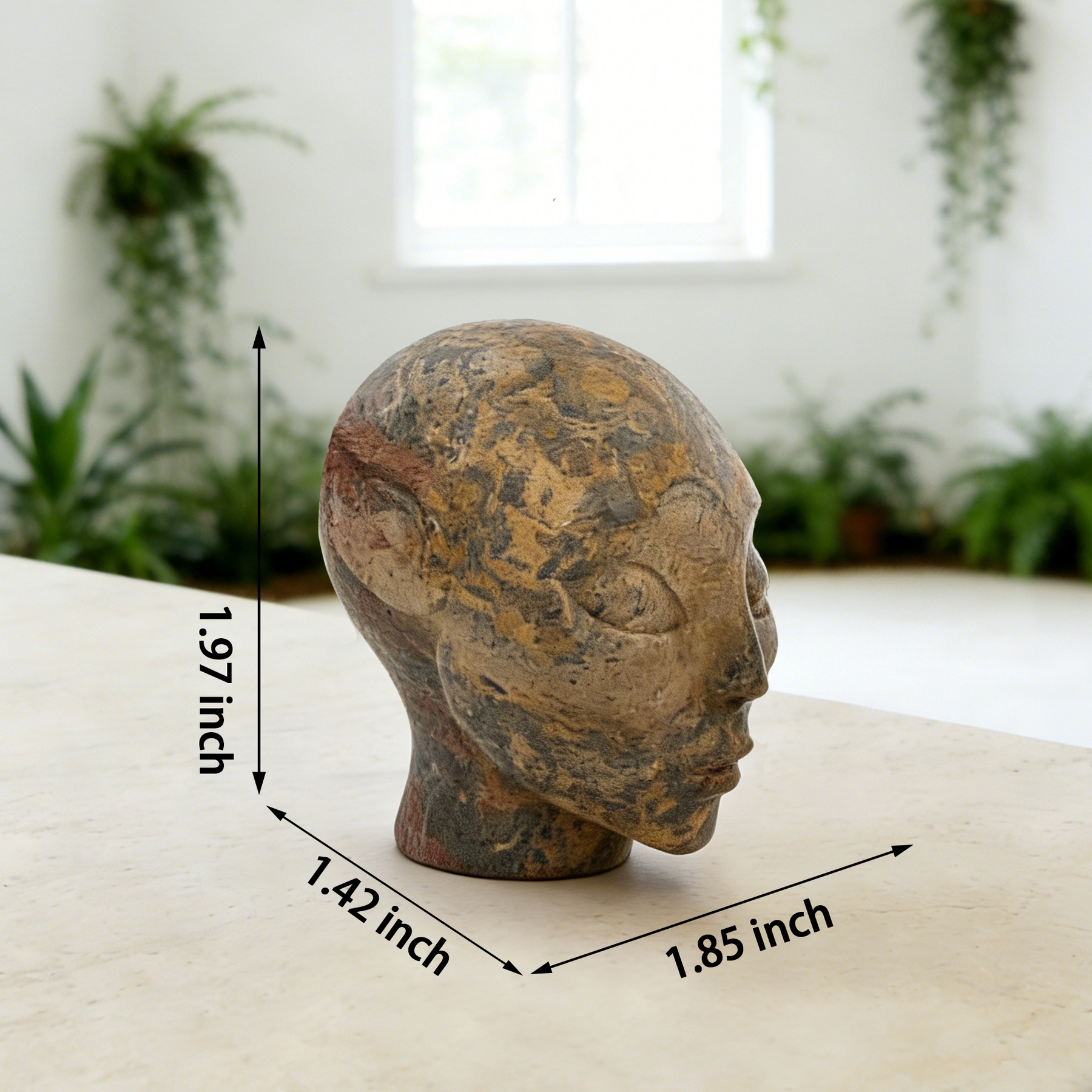 2 Inch Leopard Skin Jasper Alien Crystal Skull – Skull — view 2