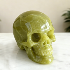 2 Inch Serpentine Crystal Skull – Mini Stone — view 5