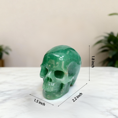 2 Inch Green Aventurine Crystal Skull – Skull — view 2