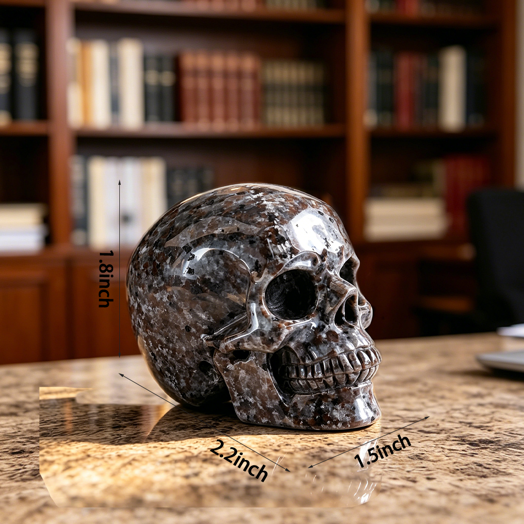 2 inch Yooperlite Crystal Skull — view 2