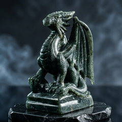 Labradorite Winged Dragon - Sculpture — view 1