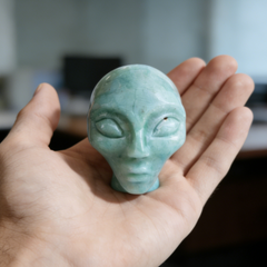 2 Inch Amazonite Alien Crystal Skull – Skull — view 1