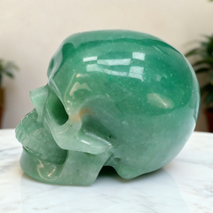 3 Inch Green Aventurine Crystal Skull — view 4