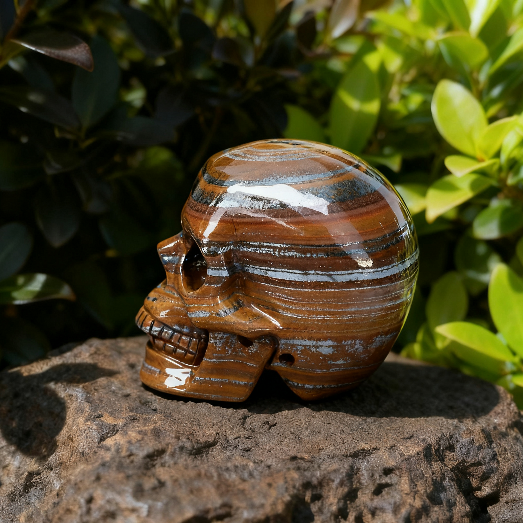 3 Inch Tiger Iron Crystal Skull — view 6