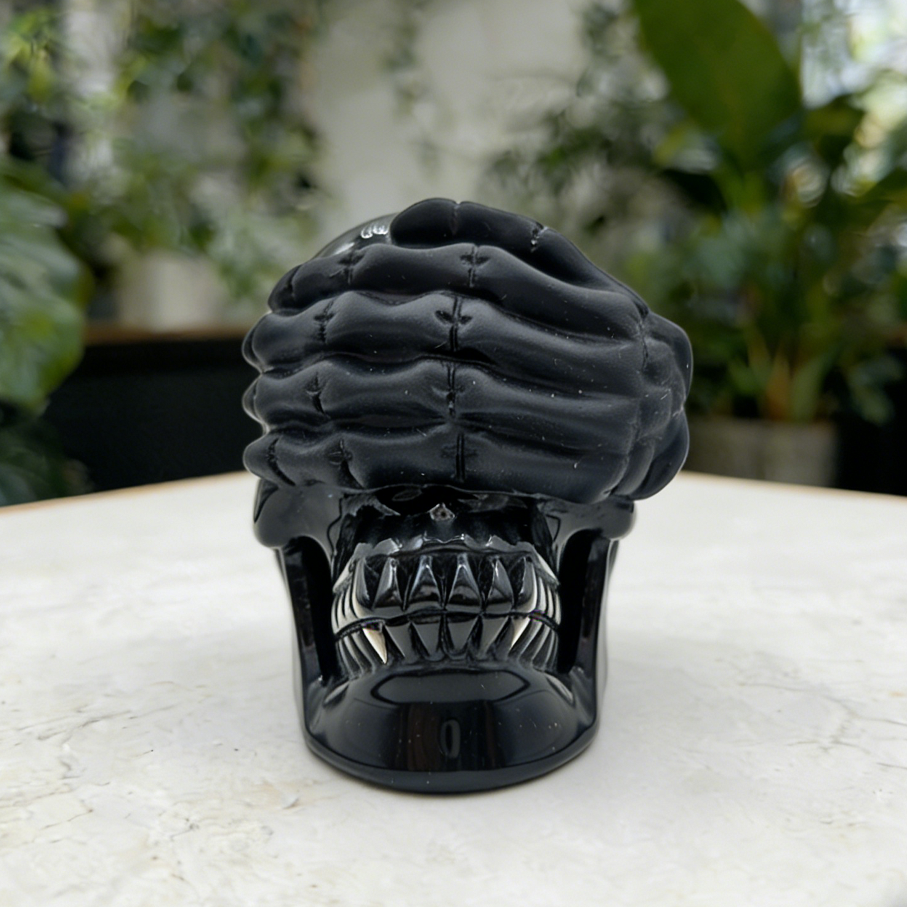 See No Evil Black Obsidian Skull - Natural Stone — view 7
