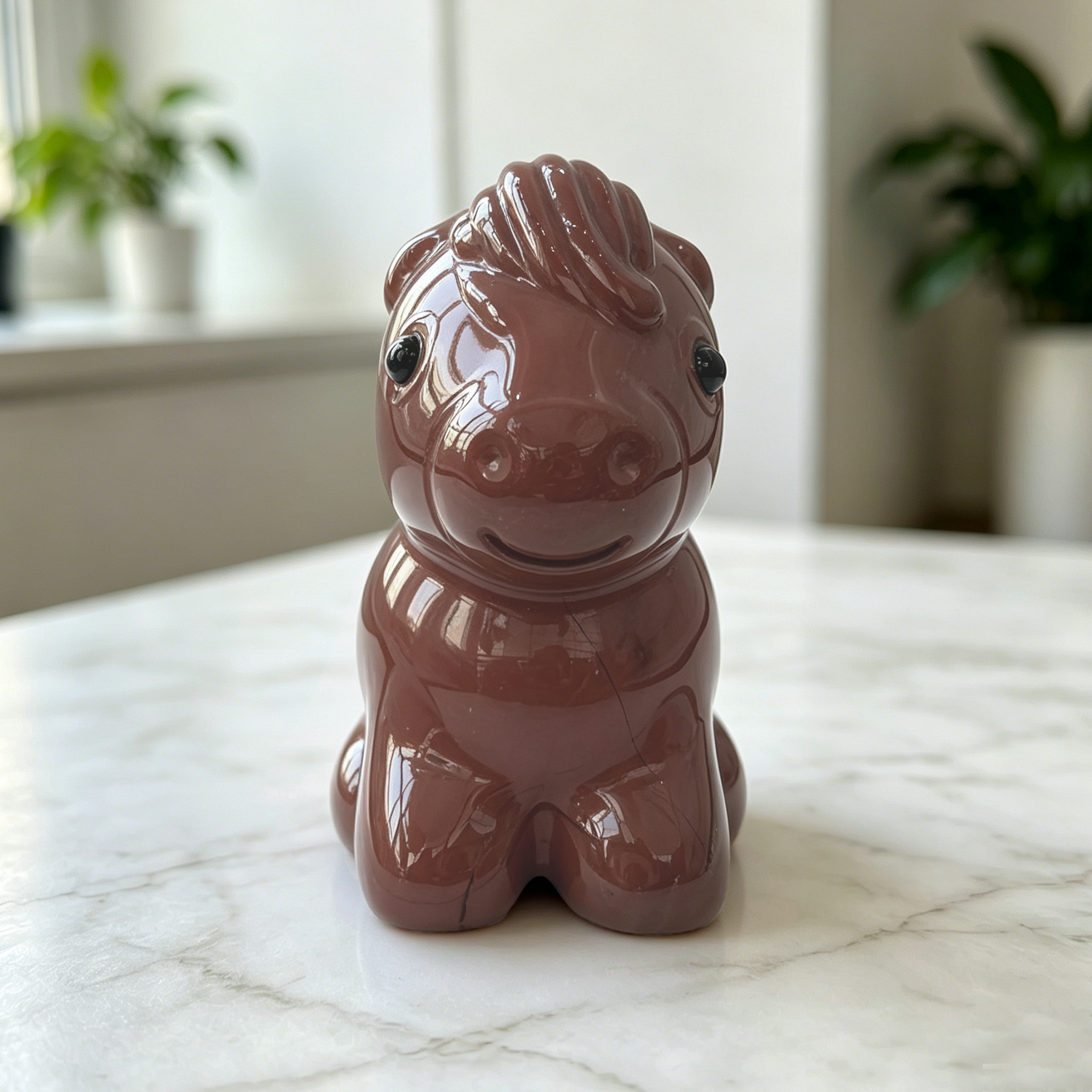 Red Jasper Cartoon Pony Carving — view 8