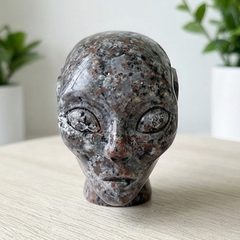 3 Inch Fire Stone Alien Crystal Skull – Gemstone — view 8