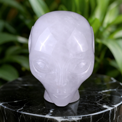 3.8 Inch Angola Quartz Alien Crystal Skull — view 8