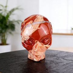 3.8 Inch Red Jasper Alien Crystal Skull — view 8