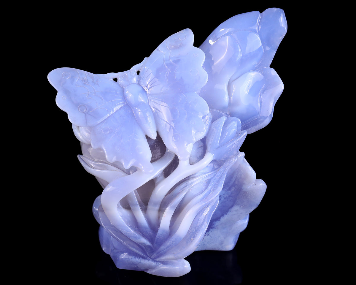 Blue Lace Agate Butterfly