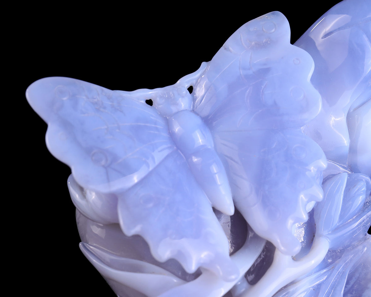 Blue Lace Agate Butterfly