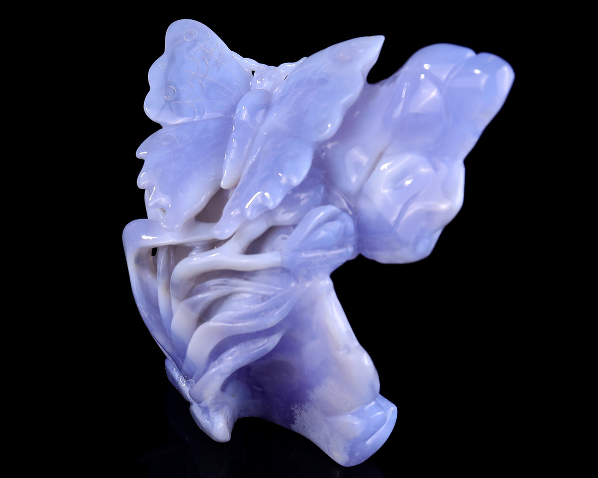 Blue Lace Agate Butterfly