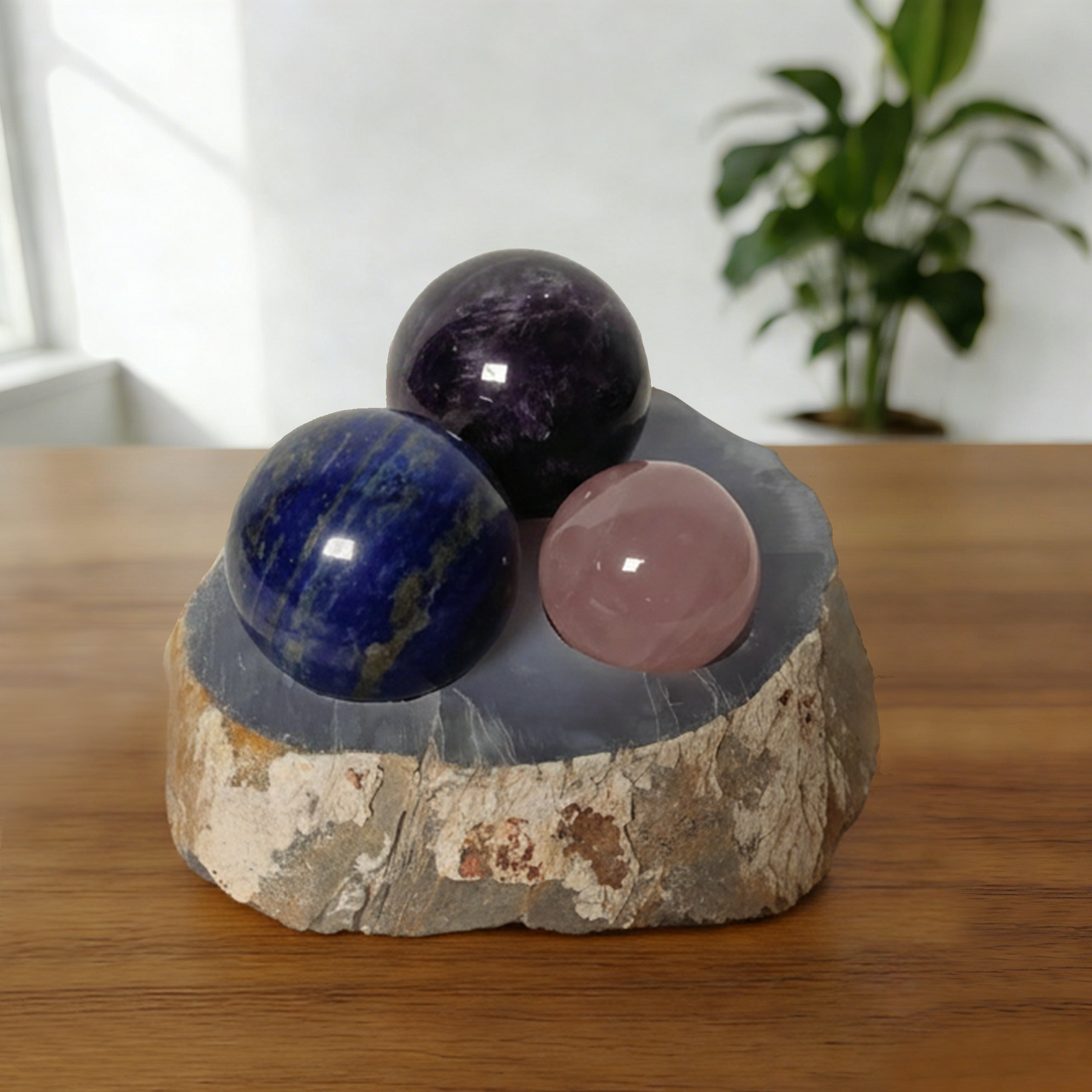Crystal Sphere – Natural Polished Gemstone Ball — view 3