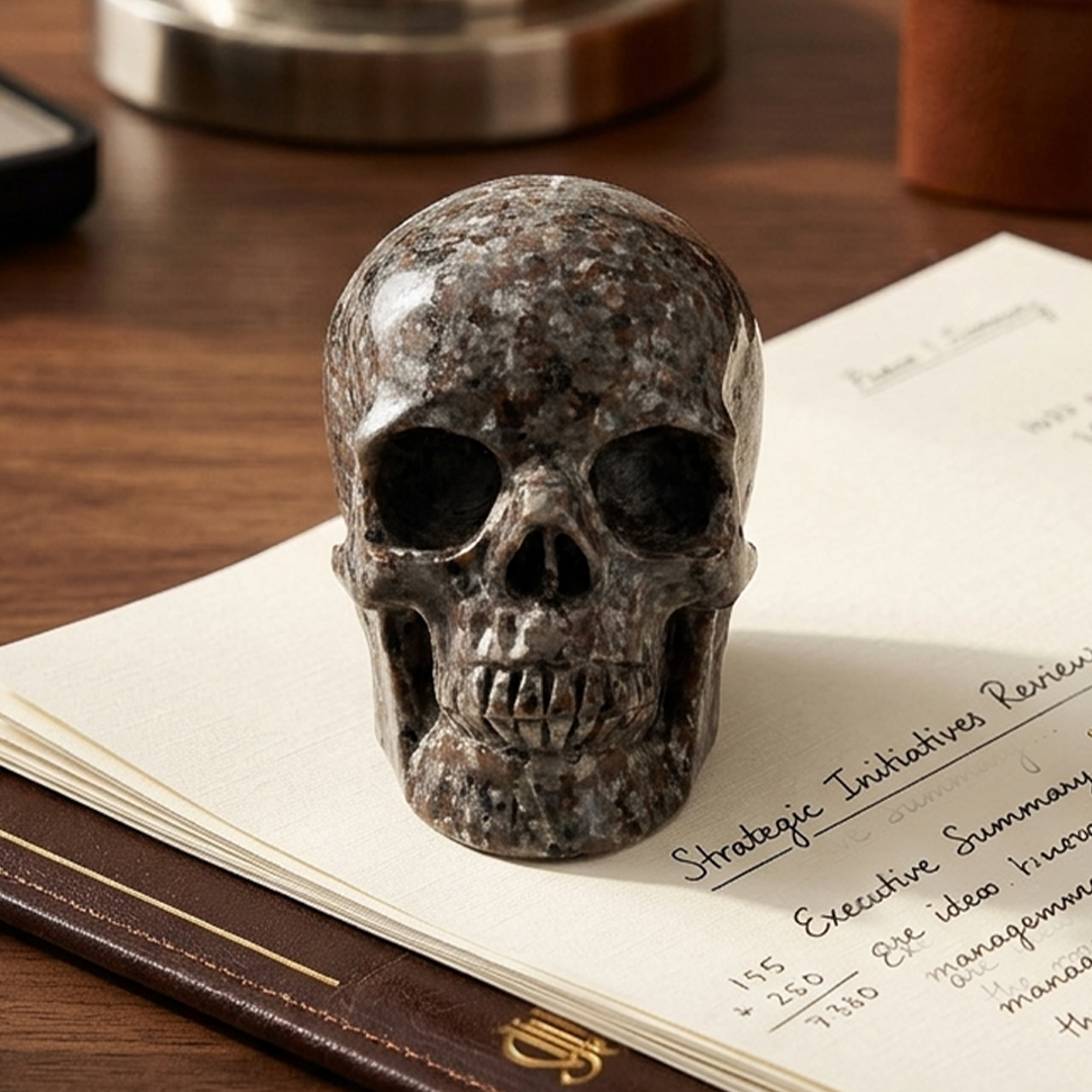 3 inch Yooperlite Crystal Skull — view 1