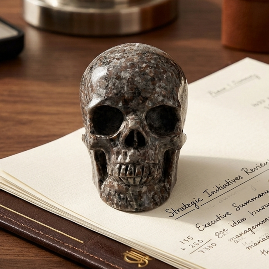 3 inch Yooperlite Crystal Skull — view 1