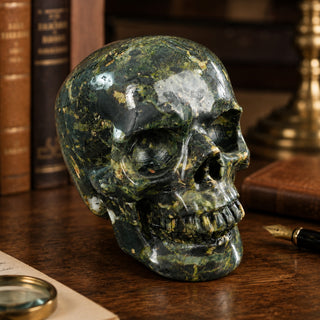 4.5-inch Plum Blossom Jade Skull