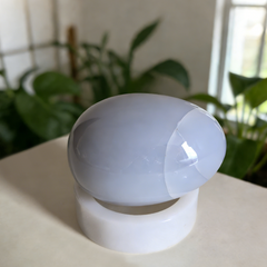 Blue Chalcedony Crystal Egg – Decor — view 6