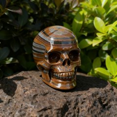 3 Inch Tiger Iron Crystal Skull — view 4