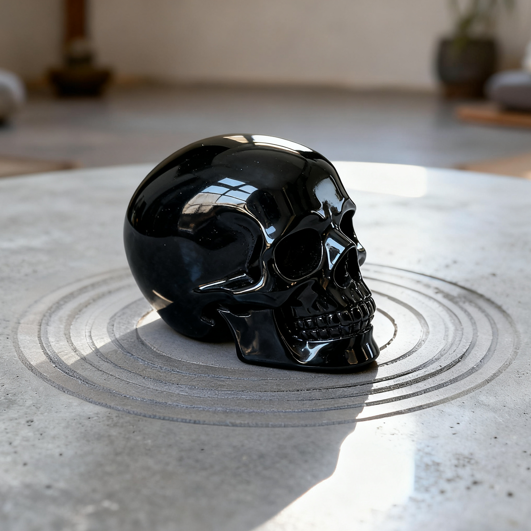 3 Inch Obsidian Crystal Skull — view 7
