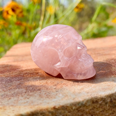2 Inch Rose Quartz Crystal Skull – Mini — view 6