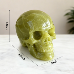 4.5 Inch Serpentine Crystal Skull — view 2