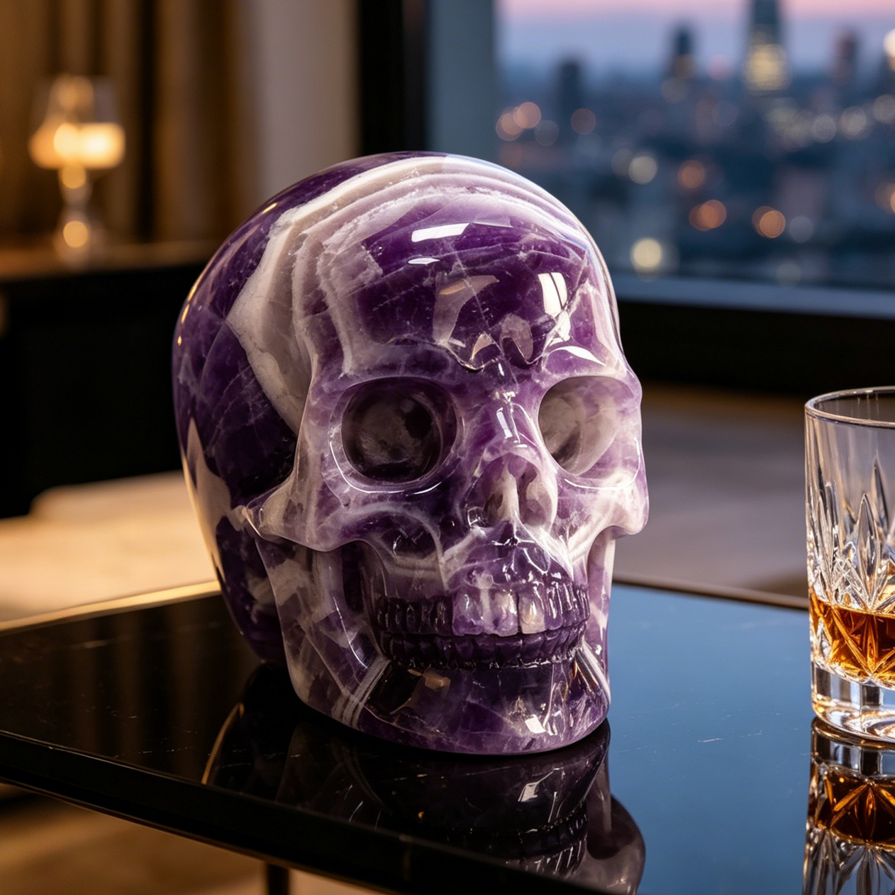 4.5 Inch Dream Amethyst Crystal Skull — view 1