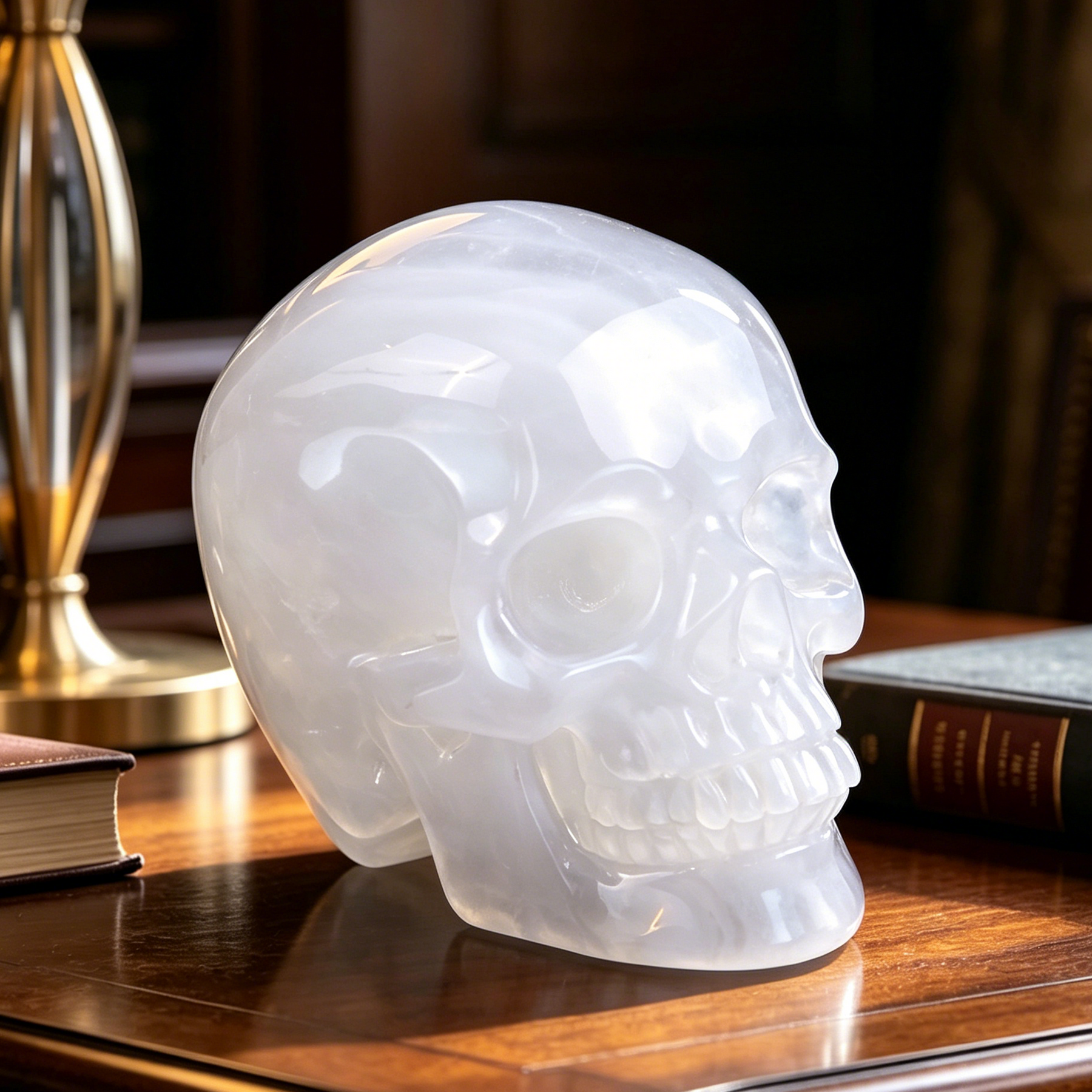 4.5 Inch Angola Quartz Crystal Skull — view 1