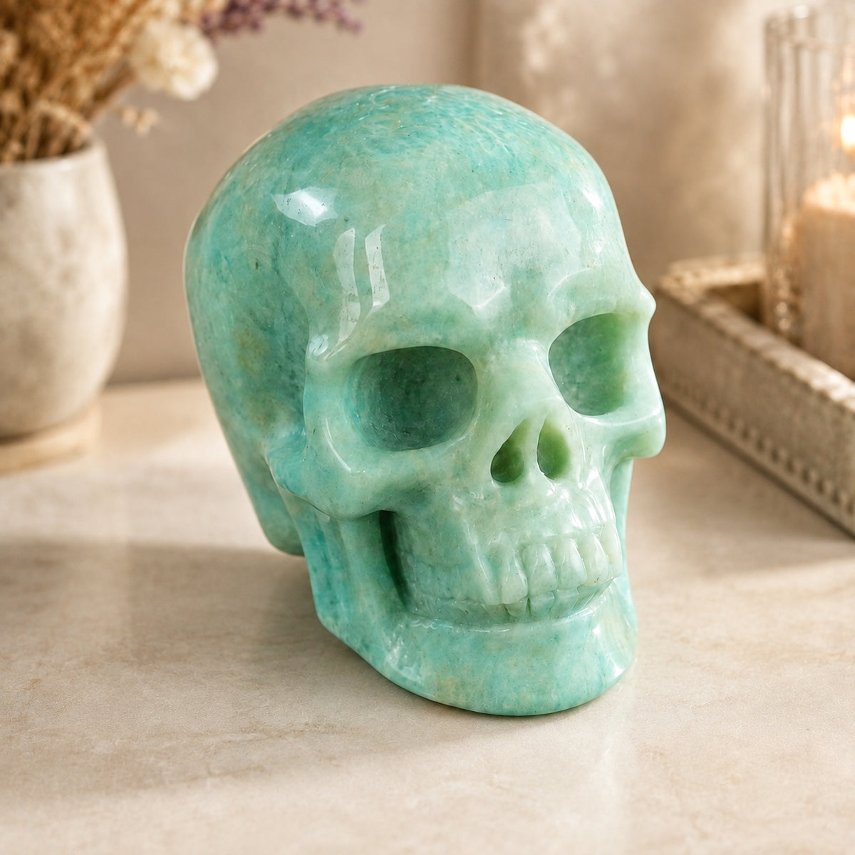 3-inch Amazonite Skull