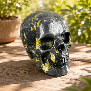 2.2-inch Plum Blossom Jade Skull