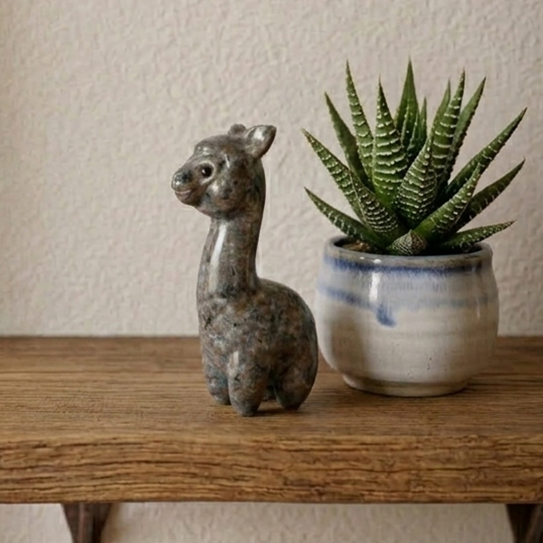 Fire Stone Alpaca Jade Carving - Carving — view 1