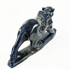 Blue Sodalite Leopard Sculpture — view 5