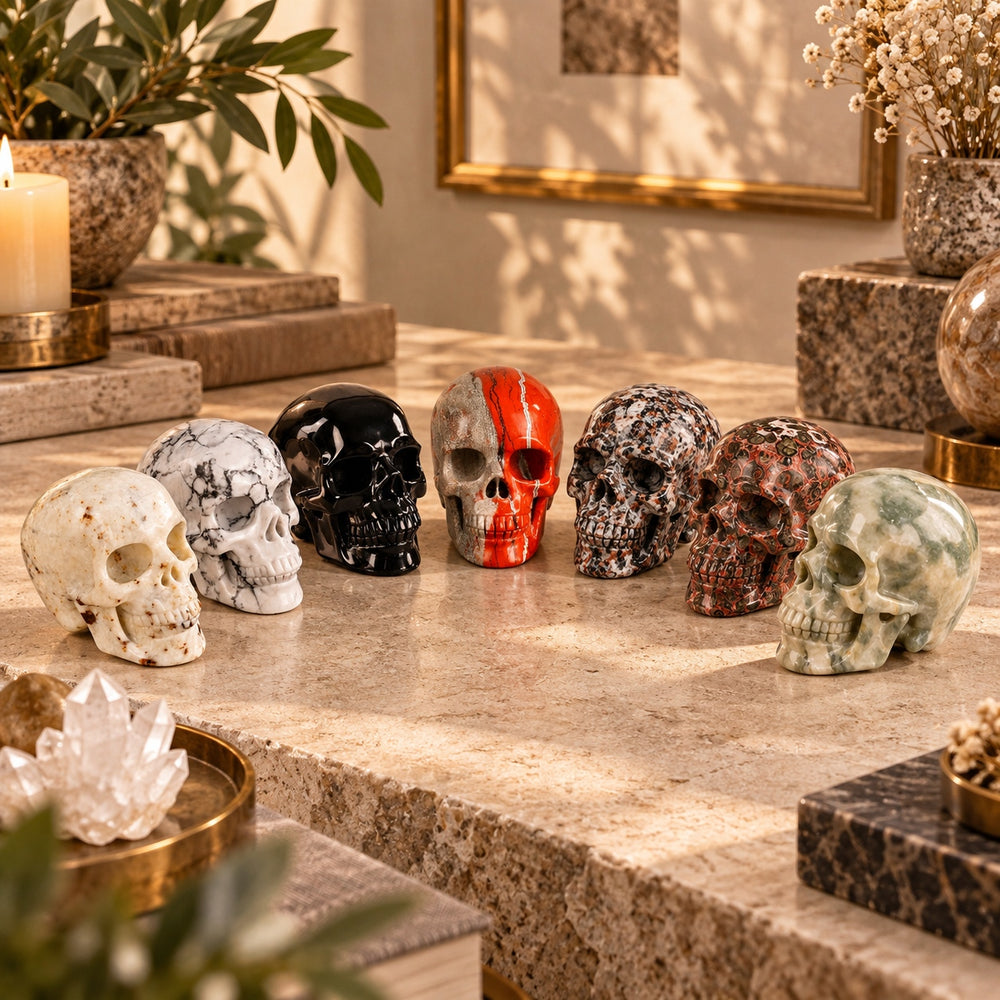 2.2-Inch 7-Piece Skull Set