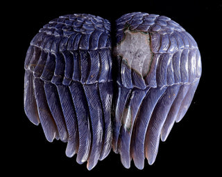 Amethyst Angel Wings Heart Geode