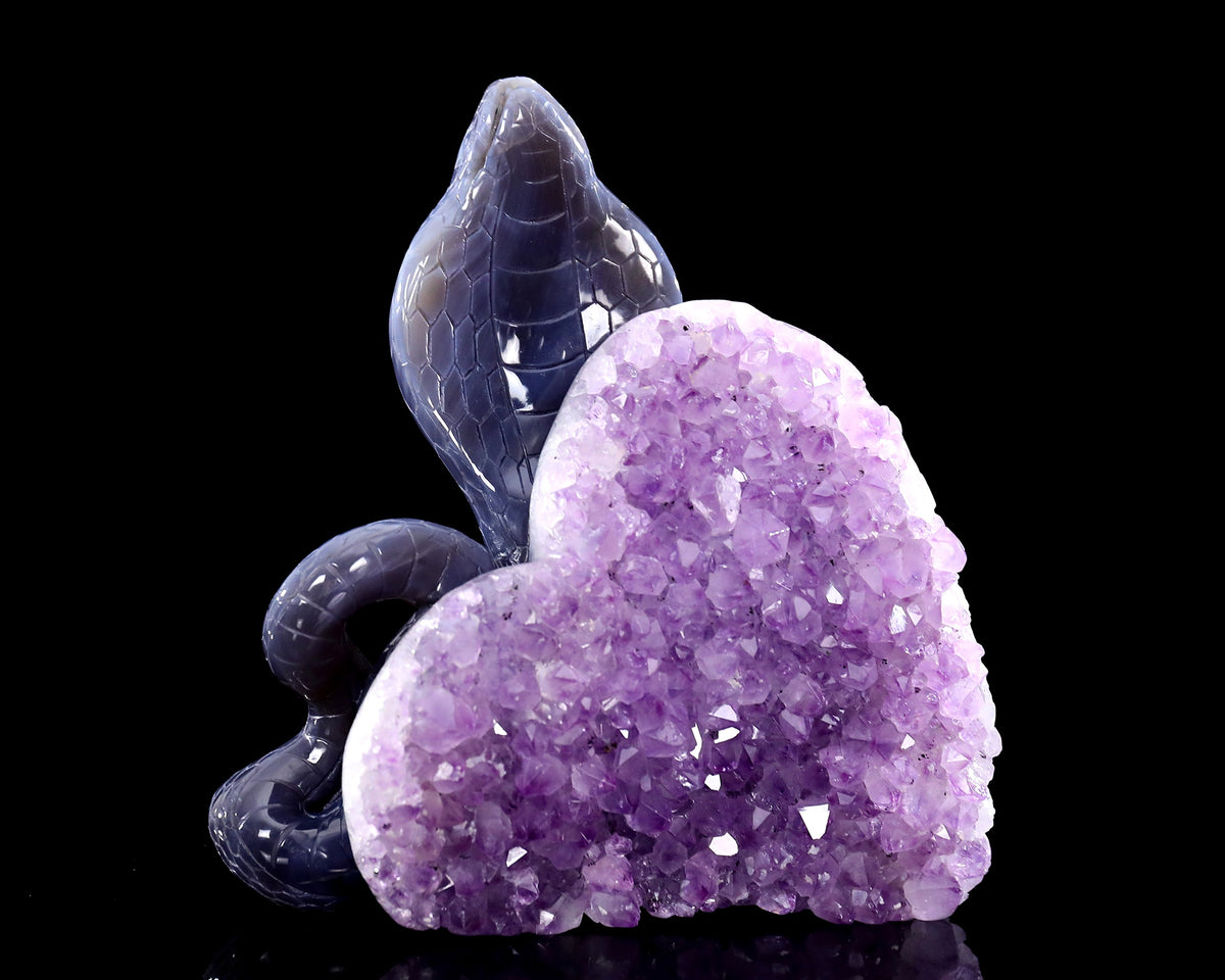 Amethyst Serpent Heart Geode
